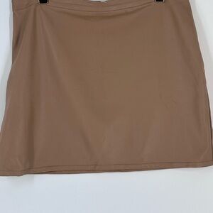 Forever 21 Mini Skirt in Camel Brown